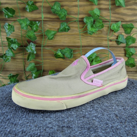 Polo‎ Women's  Slip-On Beige Fabric Sz 6.5 Medium Gently Used 2025 - Picture 1 of 6